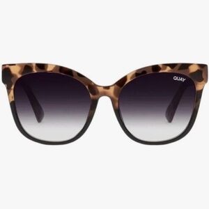Quay AFTER HOURS Tortoise Black Frame / Black Fade Lens Sunglasses BNWT